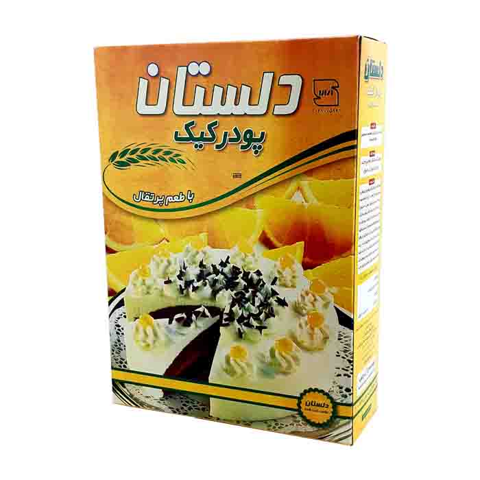 عکس اصلی پودر کیک پرتقالی دلستان 350 گرم